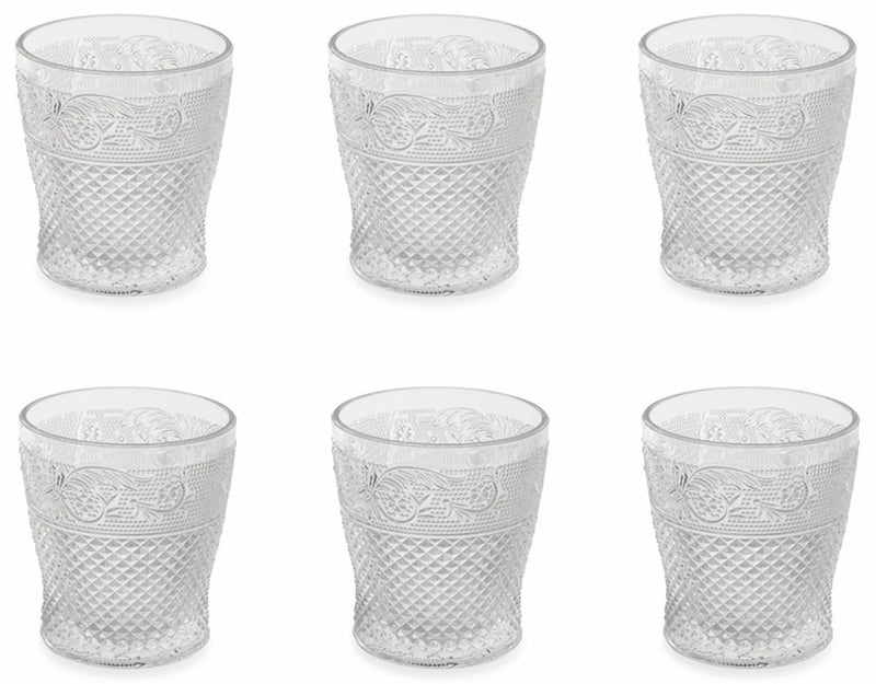 Confezione 6 Bicchieri Acqua in Vetro Villa d'Este Home Tivoli Prisma