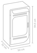 WC Filo a Muro in Ceramica 55x35x42cm TFT Galaxy Bianco