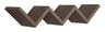 Mensola da Parete Libreria Zigzag 56x15,5 cm in Fibra di Legno Saetta Noce