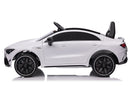 Macchina Elettrica per Bambini 12V con Licenza Mercedes CLA45 AMG Bianca 