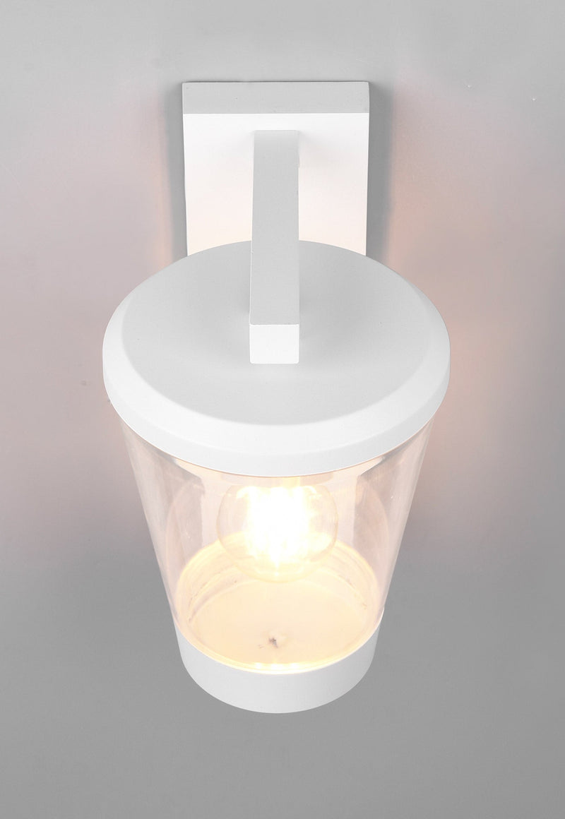 Applique da Esterno Attacco E27 in Alluminio Pressofuso Bianco Opaco