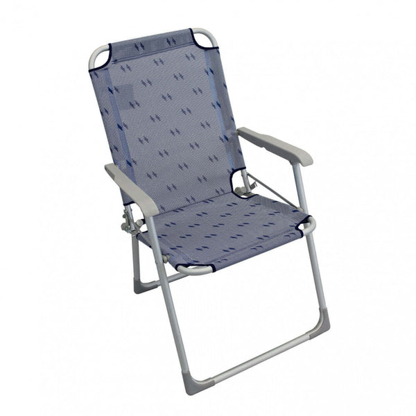 prezzo Klappbarer Strandstuhl 52x55x92 h cm in hellblauem Textilene