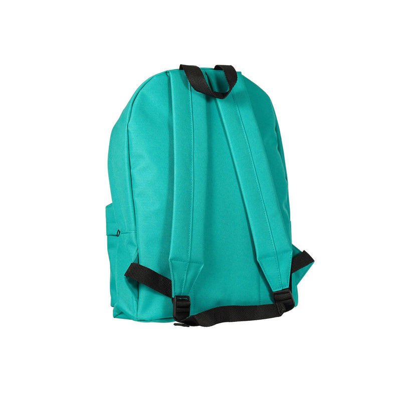 Zaino in Poliestere con Tasca Frontale e Spallacci Imbottiti Ravizzoni Madrid Verde Acqua 