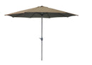 Ombrellone da Giardino Ø3x2,4 m Palo Ø38 mm in Acciaio Copertura Tortora