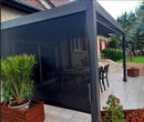 Pergola da Giardino 3,6x3 m in Alluminio con Tende Laterali Grigio Antracite