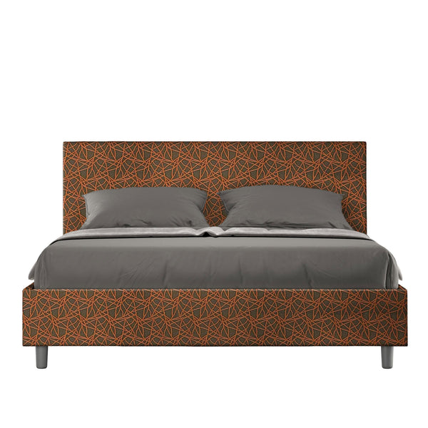 sconto Letto Matrimoniale Adele Era 04 Arancione Varie Misure