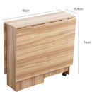 Tavolo Pieghevole Salvaspazio in Legno Quercia