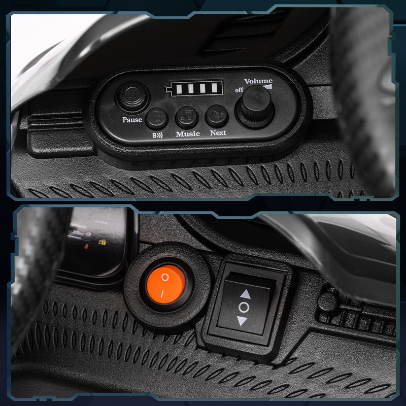 Macchina Elettrica per Bambini con Licenza Maserati Gran Turismo Folgore 12V Bianco   