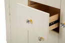 Mobile Sharon 120x40x85 cm in Pino e MDF e Metallo e Plastica      