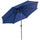Sonnenschirm Ø300 cm aus Metall und blauem Polyester