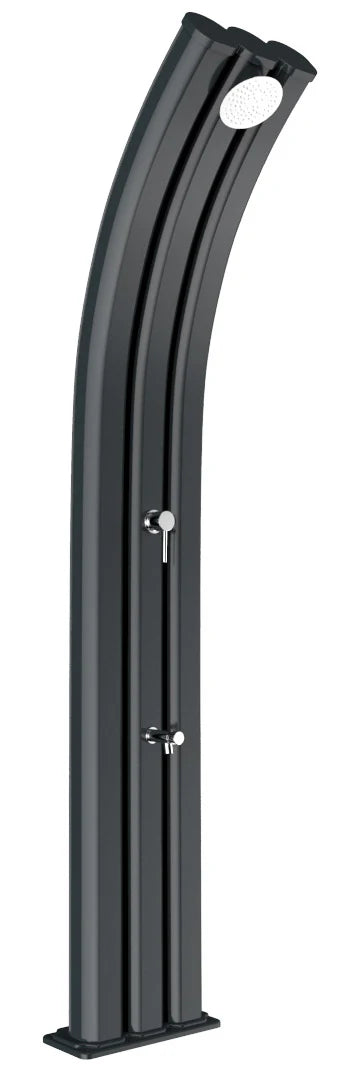 acquista Doccia Solare da Giardino 75L Miscelatore e Lavapiedi Arkema Energy Pro Grigio Antracite