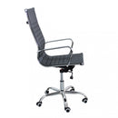 Poltrona da Ufficio Isabelle 60x60x115/125 h cm in Poliuretano Nero