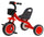 Kinderdreirad aus Metall mit Pedalen und rotem Kidfun Tricygò Korb