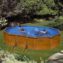 Piscina Ovale Fuori Terra 500x300xh120 cm in Acciaio e PVC Gre Sicilia