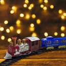 Treno Natalizio con Pista 250 cm 21 Pezzi per Sotto Albero con Puzzle 3D