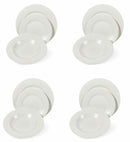 Servizio Piatti 12 Pezzi in New Bone China  Bianchi