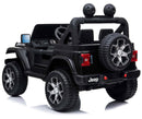 Macchina Elettrica per Bambini 12V 2 Posti con Licenza Jeep Wrangler Rubicon Nera