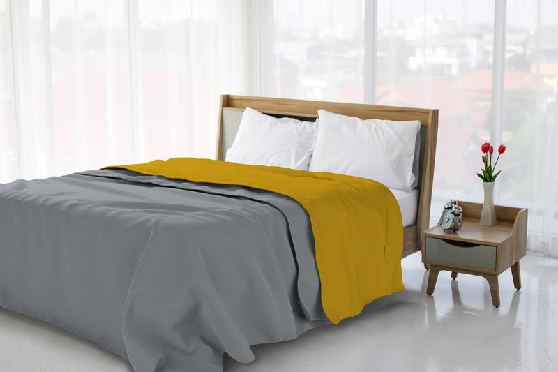 Lenzuolo Sopra in Tinta Unita Senape