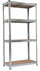 Fadi Silver Regal 4 Regale 80 x 40 x 160 cm aus verzinktem Stahl und MDF