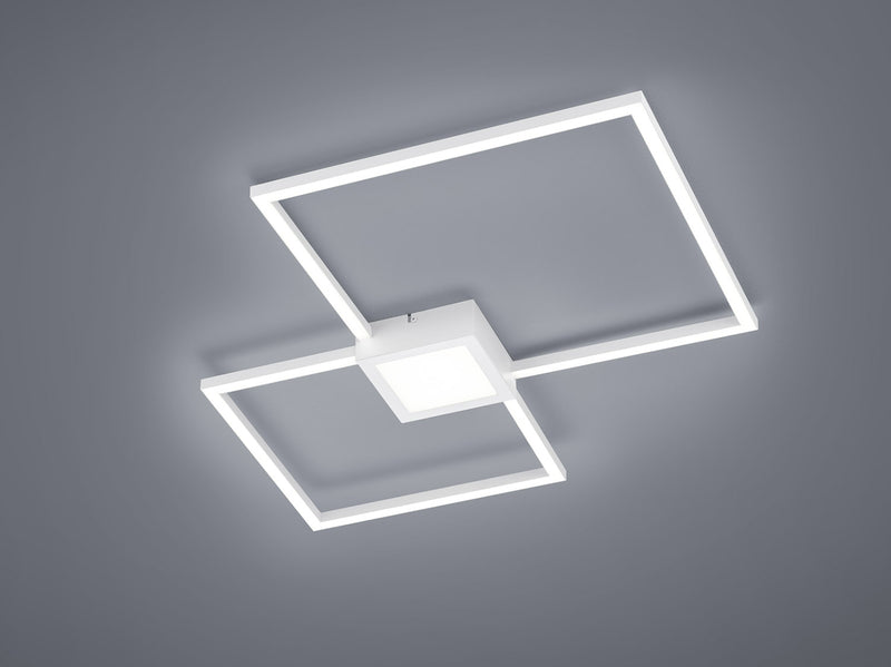 Plafoniera da Interno a LED SMD in Metallo Bianco Opaco
