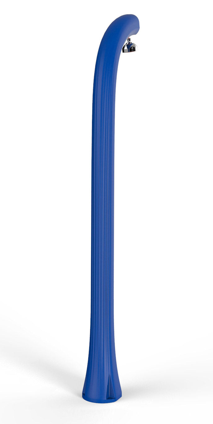 Doccia Solare da Esterno Giardino 30L Miscelatore e Lavapiedi Arkema Jolly Plus Blu