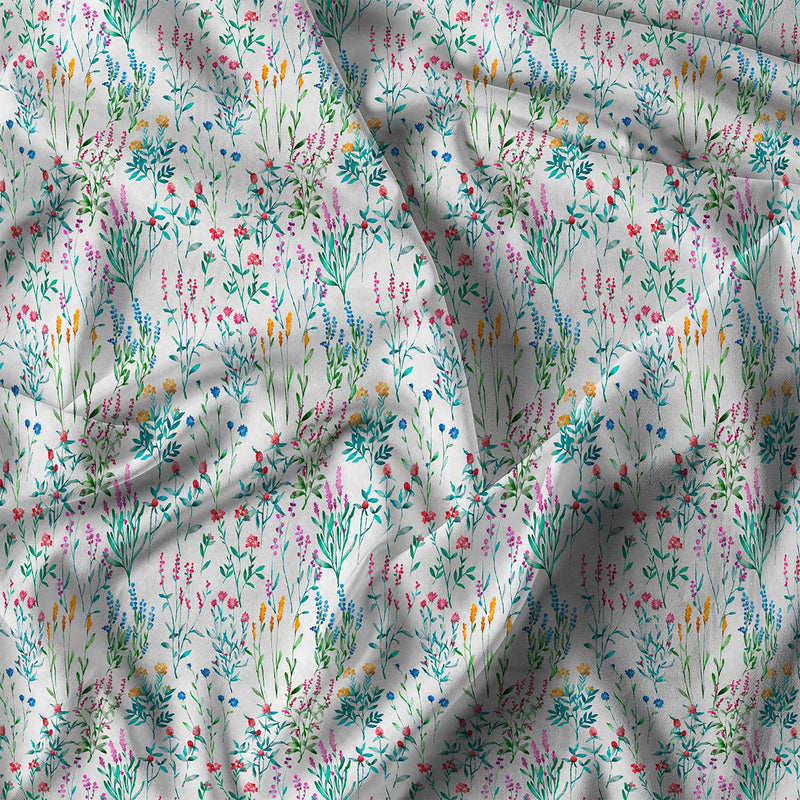 Copripiumino Matrimoniale con Federe Stampato in Puro Cotone Sereni