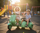 Piaggio Vespa con Sidecar Small Elettrica 6V per Bambini Verde