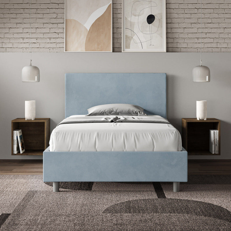 Letto Singolo Adele Azzurro Varie Misure