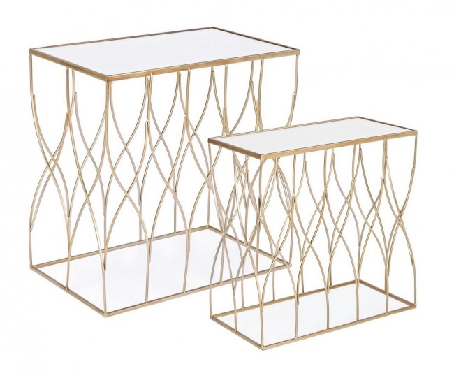 Set 2 Tavolini Rettangolari Elenor