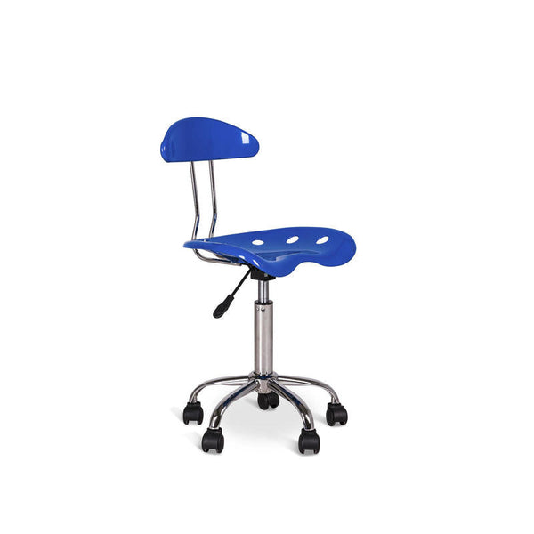 sconto Betriebsstuhl aus blauem PVC für das Büro