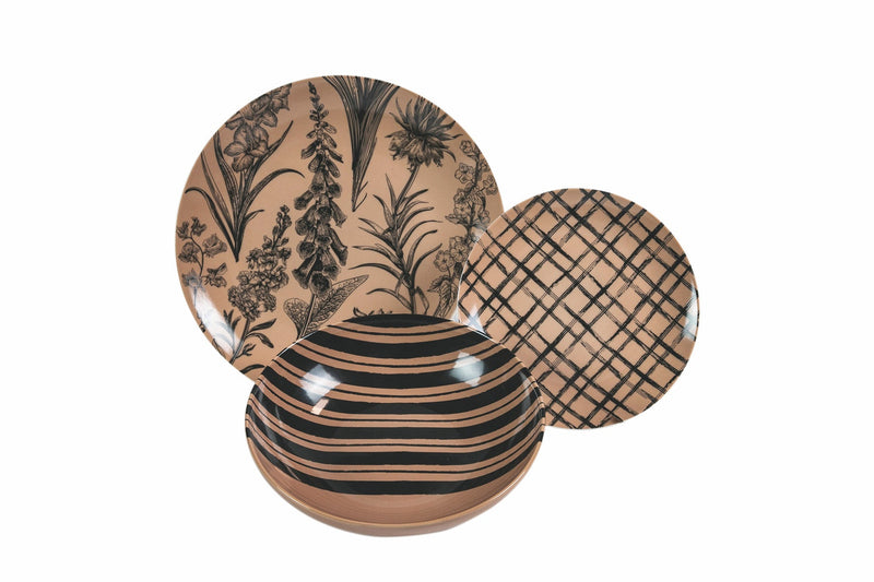 Servizio Piatti 18 Pezzi in Porcellana 6 Posti Tavola Villa d'Este Home Tivoli Etoile