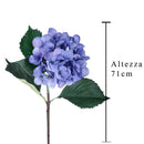 Set 2 Ortensia Artificiale Altezza 71 cm Blu