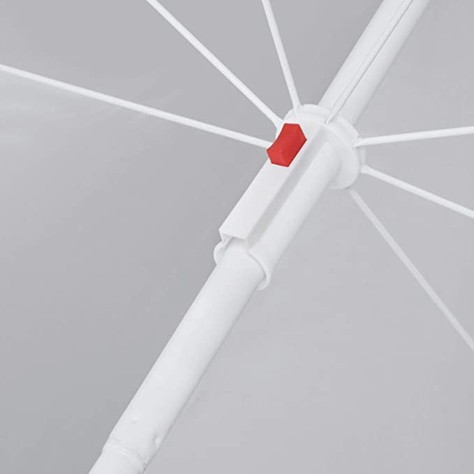 Ombrellone da Giardino Ø170 cm in metallo  telo in nylon Verde