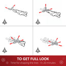 Albero di Natale Artificiale Innevato 180 cm 630 Rami e 37 Pigne Verde e Bianco 