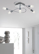Plafoniera da Interno a LED in Metallo Cromo