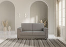 Divano 2 Posti 148x85x85 cm Marrak in Tessuto Grigio