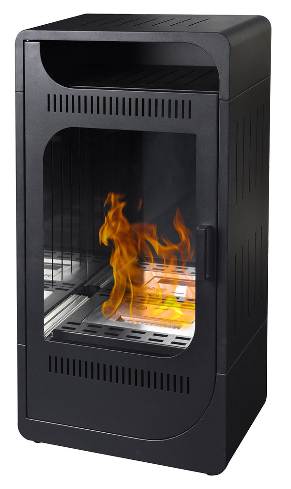 acquista Stufa a Bioetanolo da Interno 94,5x50x32 cm 3,5kW Fiammetta Ventilata Nera