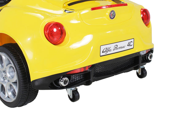 Elektroauto für Kinder 12V Alfa Romeo 4C Gelb online