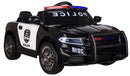 Macchina Elettrica Polizia per Bambini 12V Babyfun Police Nera