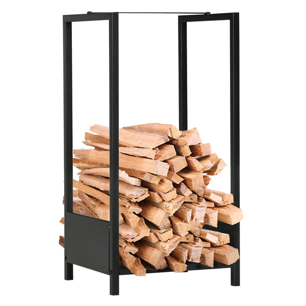 Scaffale Portalegna 39x35x76 cm in Acciaio Nero acquista