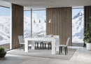 Tavolo Allungabile 160/420x90x77 cm Roxell Premium Bianco Frassino  