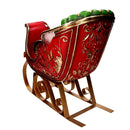 Slitta resina verde e rosso cm 57x30,5xh46,6