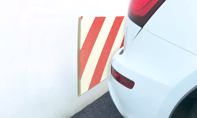 Set 2 pannelli adesivi antiurto 50x24 cm per garage e box