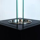 Camino a Bioetanolo da Pavimento 20x20x70 cm per Esterno Capri 70 Nero