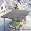 Set 12 Pannelli di Ricambio 129x45 cm per Casette da Giardino in Acciaio Zincato Grigio      