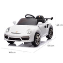 Macchina Elettrica per Bambini Licenza Ruf Small 12V Bianco  
