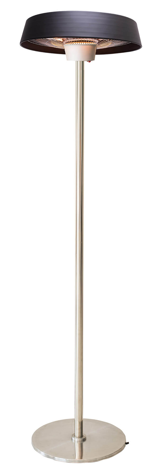 Stufa Elettrica ad Infrarossi Ø50 cm a Piantana 2000W per Esterni Nera Seconda Scelta prezzo