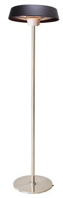 Stufa Elettrica ad Infrarossi Ø50 cm a Piantana 2000W per Esterni Nera Seconda Scelta