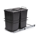 Pattumiera da Cucina ad Estrazione 2x 35 L in Plastica Emuca 