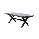 Tavolo Allungabile Djerba 200/260x100x75 h cm in Alluminio Antracite